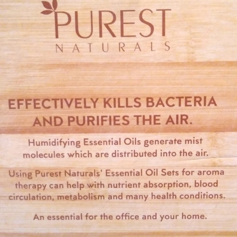 Purest Naturals Essential Oil Diffuser with color-changing LED lights-Nearly New - Picture 3 of 3